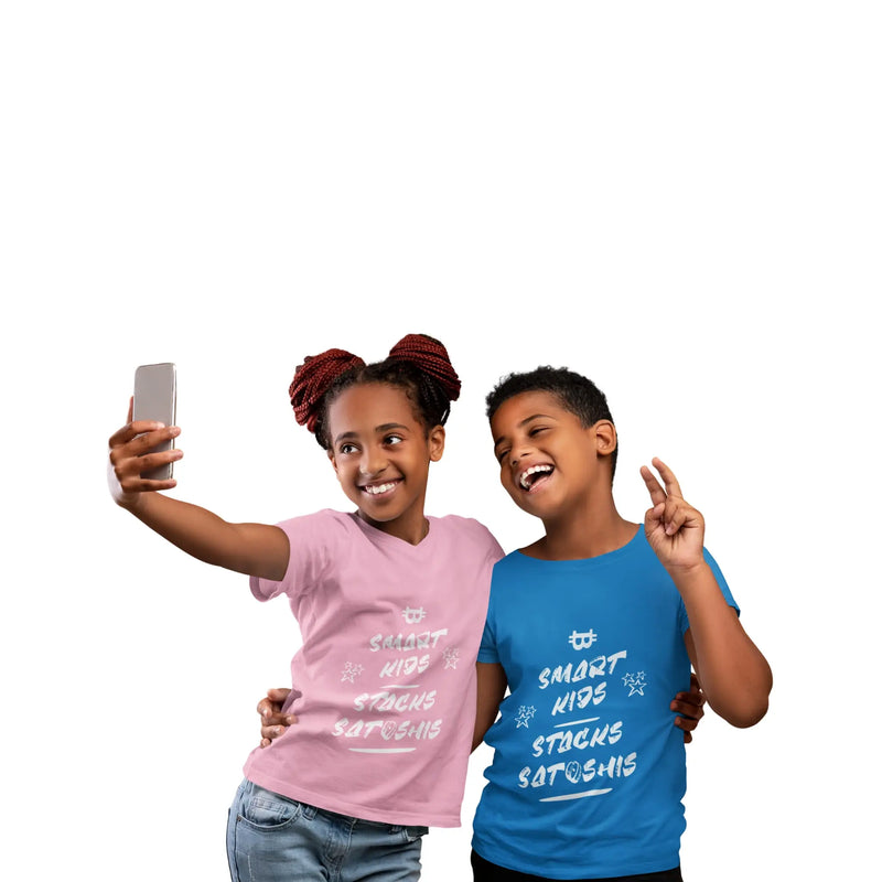 Bitcoin kids t-shirts - teaching financial freedom early