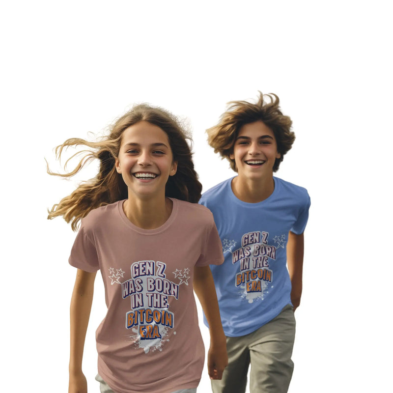 Bitcoin youth t-shirts - introducing the next generation to sound money
