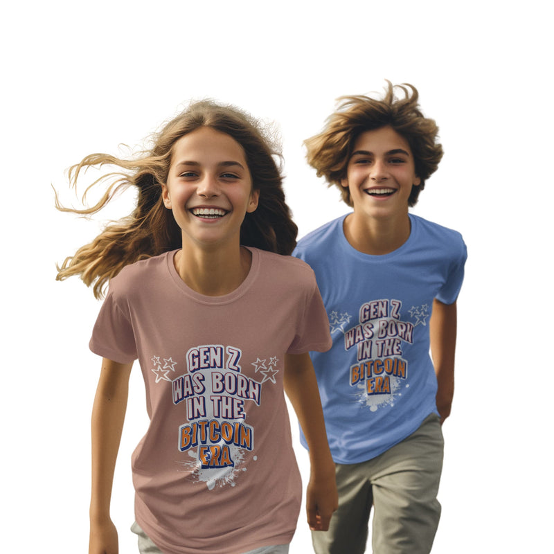 Bitcoin youth t-shirts - introducing the next generation to sound money