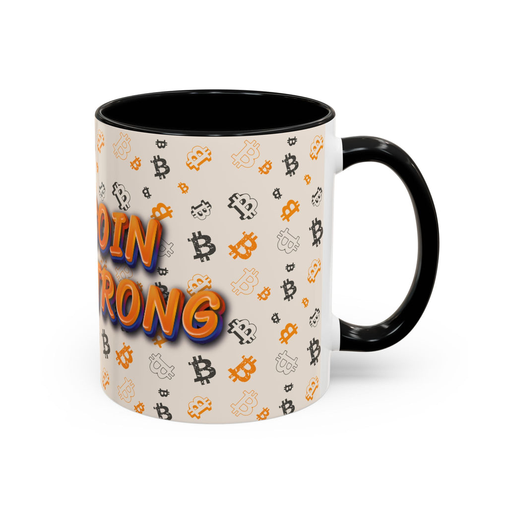 Bitcoin — HODL Strong Accent | Coffee Mug (11oz & 15oz) {{variant1}} | Bitcoin Apparel