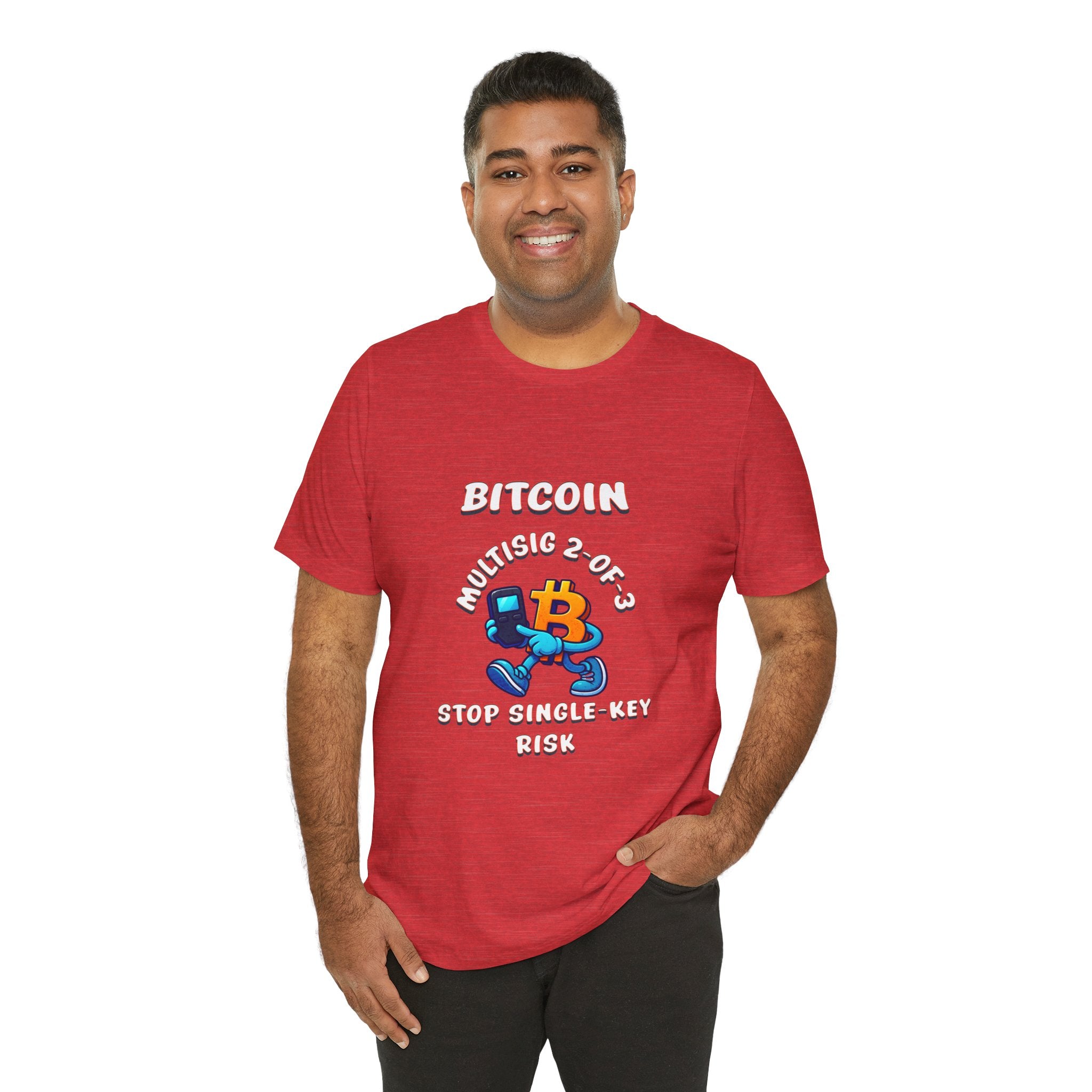Bitcoin: Multisig 2-of-3 Vault — Stop Single-Key Risk | T-Shirt