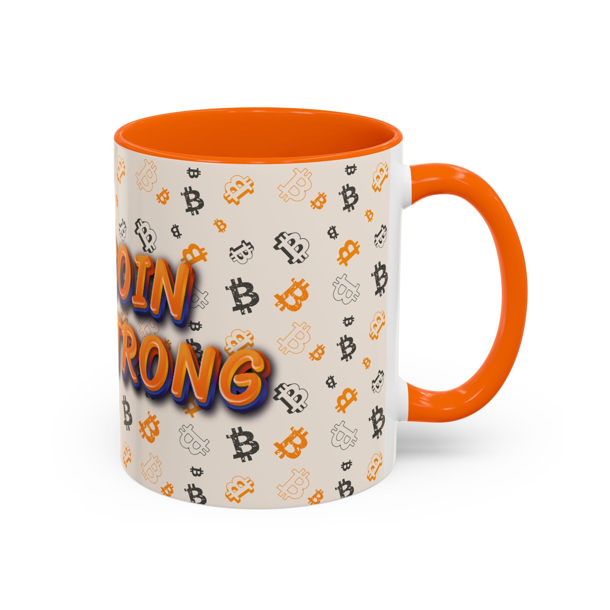 Bitcoin — HODL Strong Accent | Coffee Mug (11oz & 15oz) {{variant1}} | Bitcoin Apparel