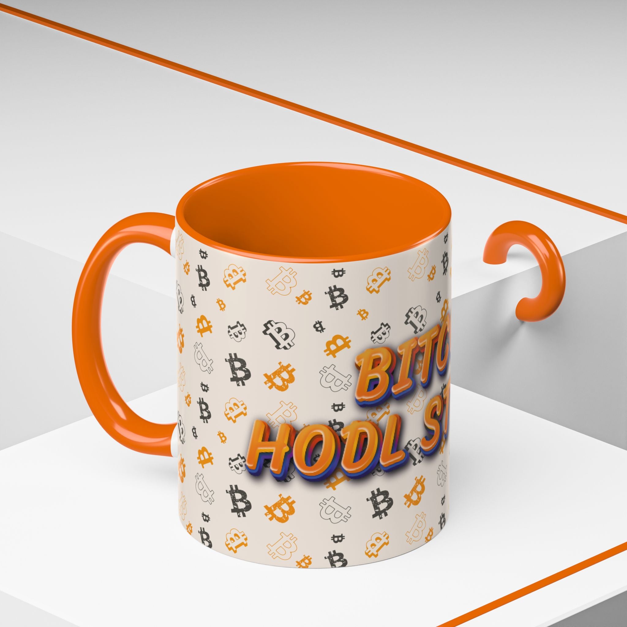 Bitcoin — HODL Strong Accent | Coffee Mug (11oz & 15oz) {{variant1}} | Bitcoin Apparel
