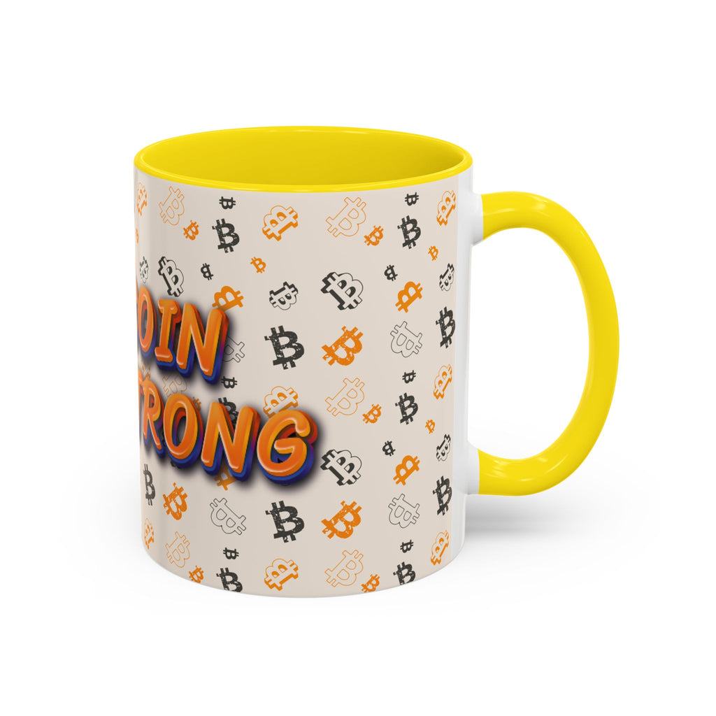 Bitcoin — HODL Strong Accent | Coffee Mug (11oz & 15oz) {{variant1}} | Bitcoin Apparel