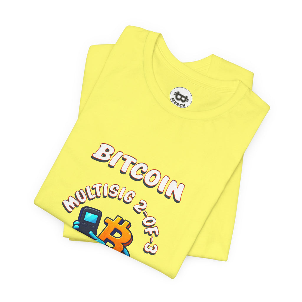 Bitcoin: Multisig 2-of-3 Vault — Stop Single-Key Risk | T-Shirt
