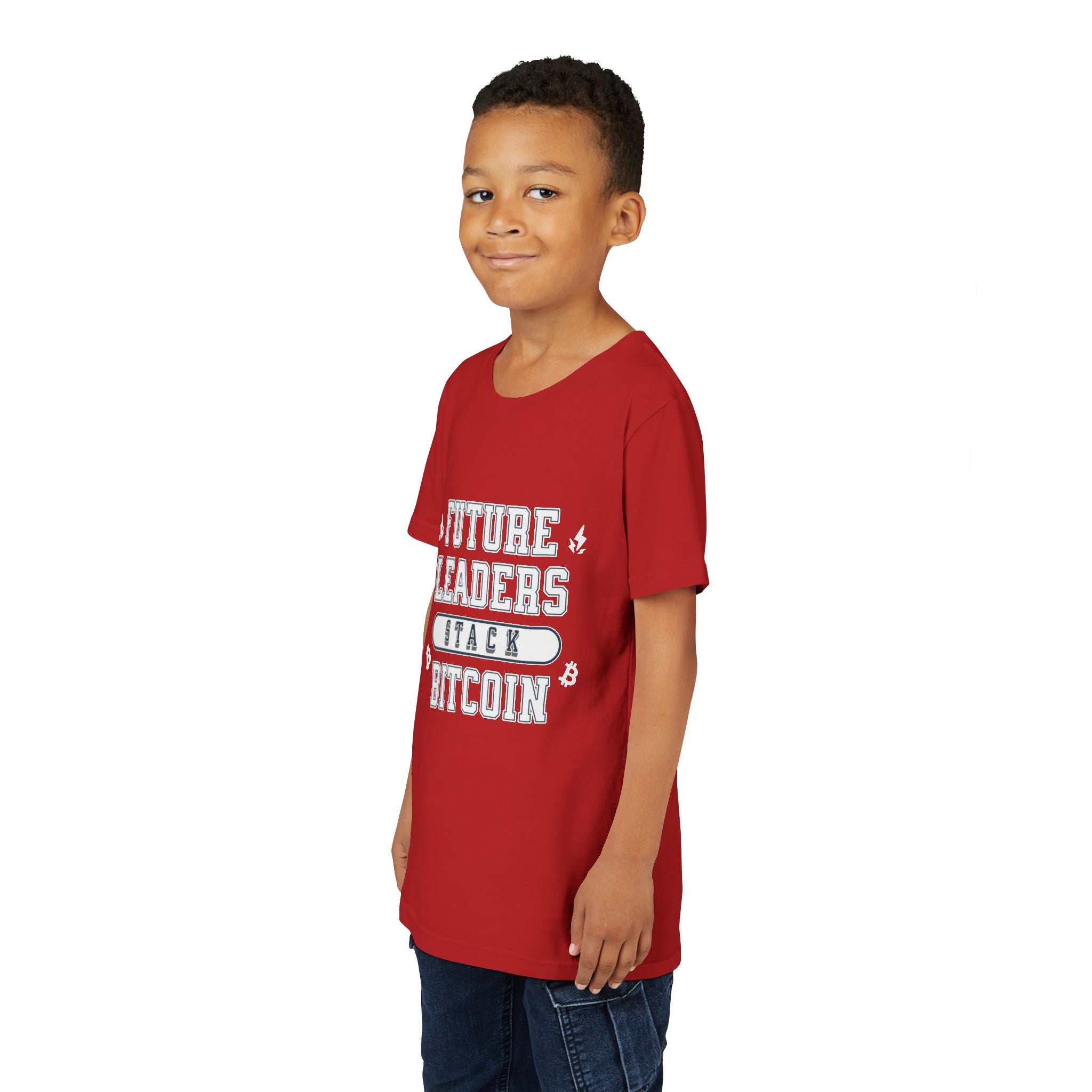Future Leaders Stack Bitcoin | Youth T-Shirt