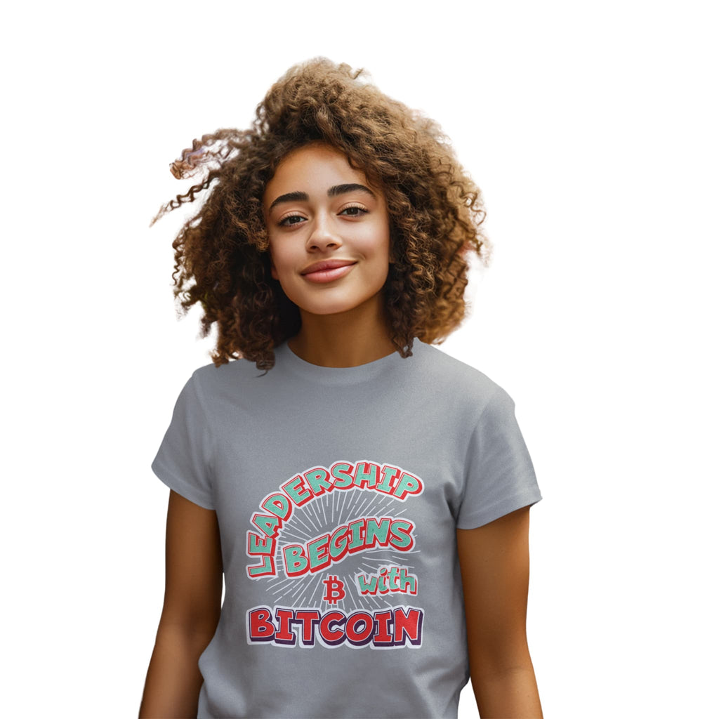 Leadership Begins With Bitcoin | Youth T-Shirt