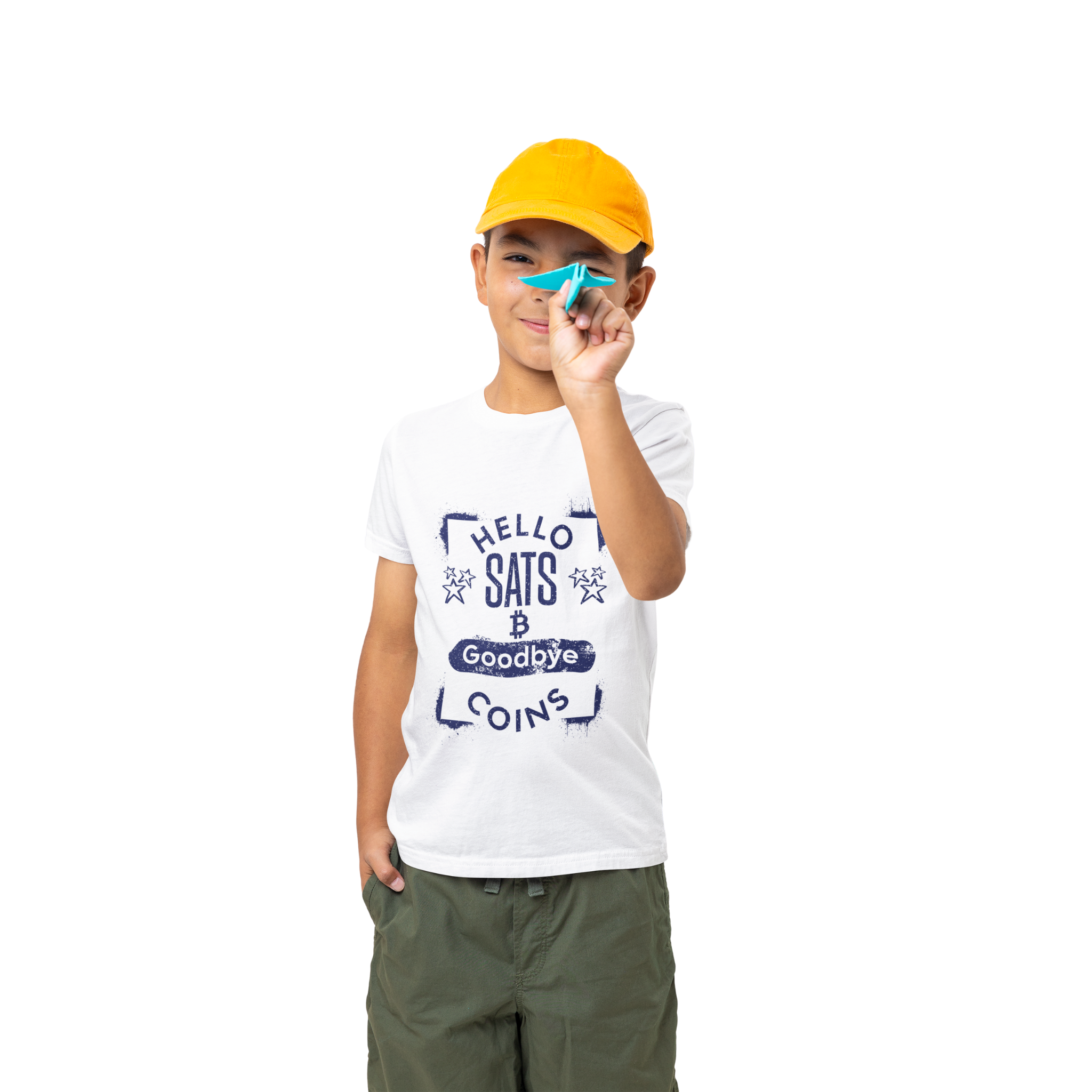 Hello Sats — Goodbye Coins | Kids T-Shirt