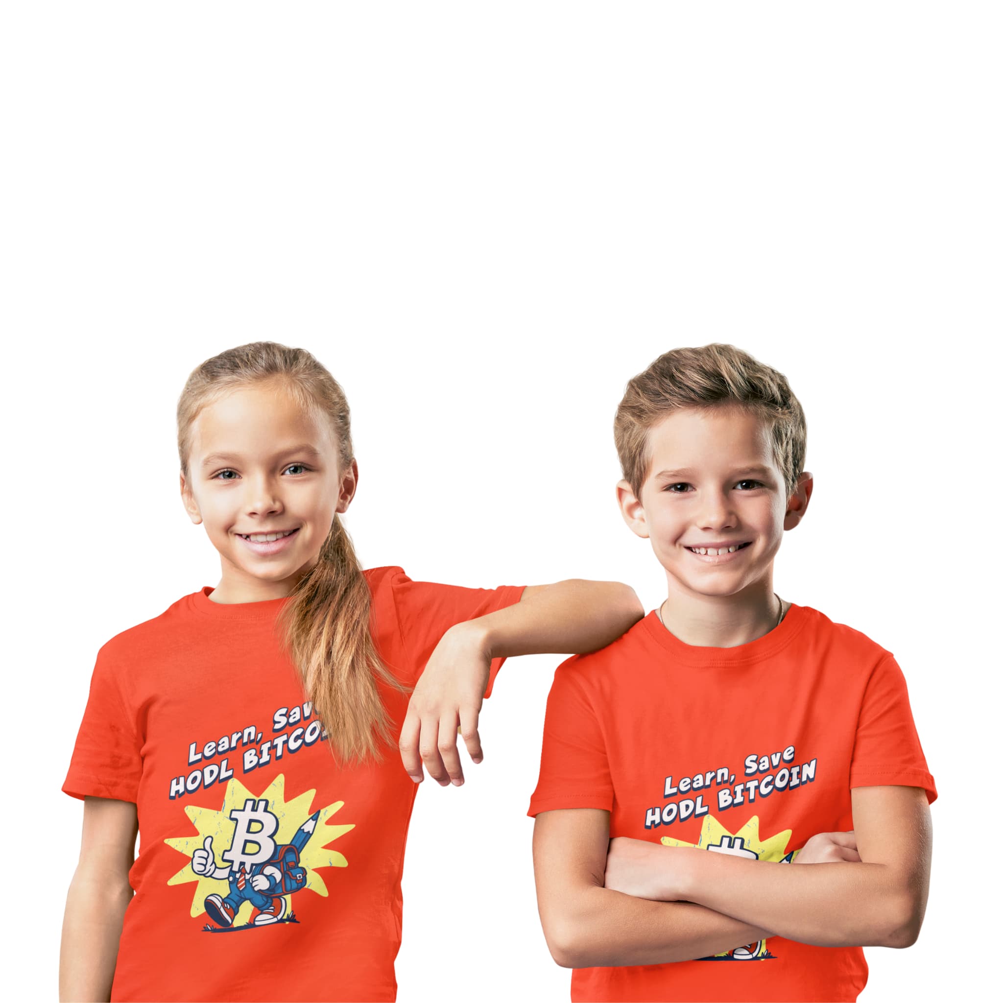 Learn, Save, Hodl Bitcoin | Kids T-Shirt