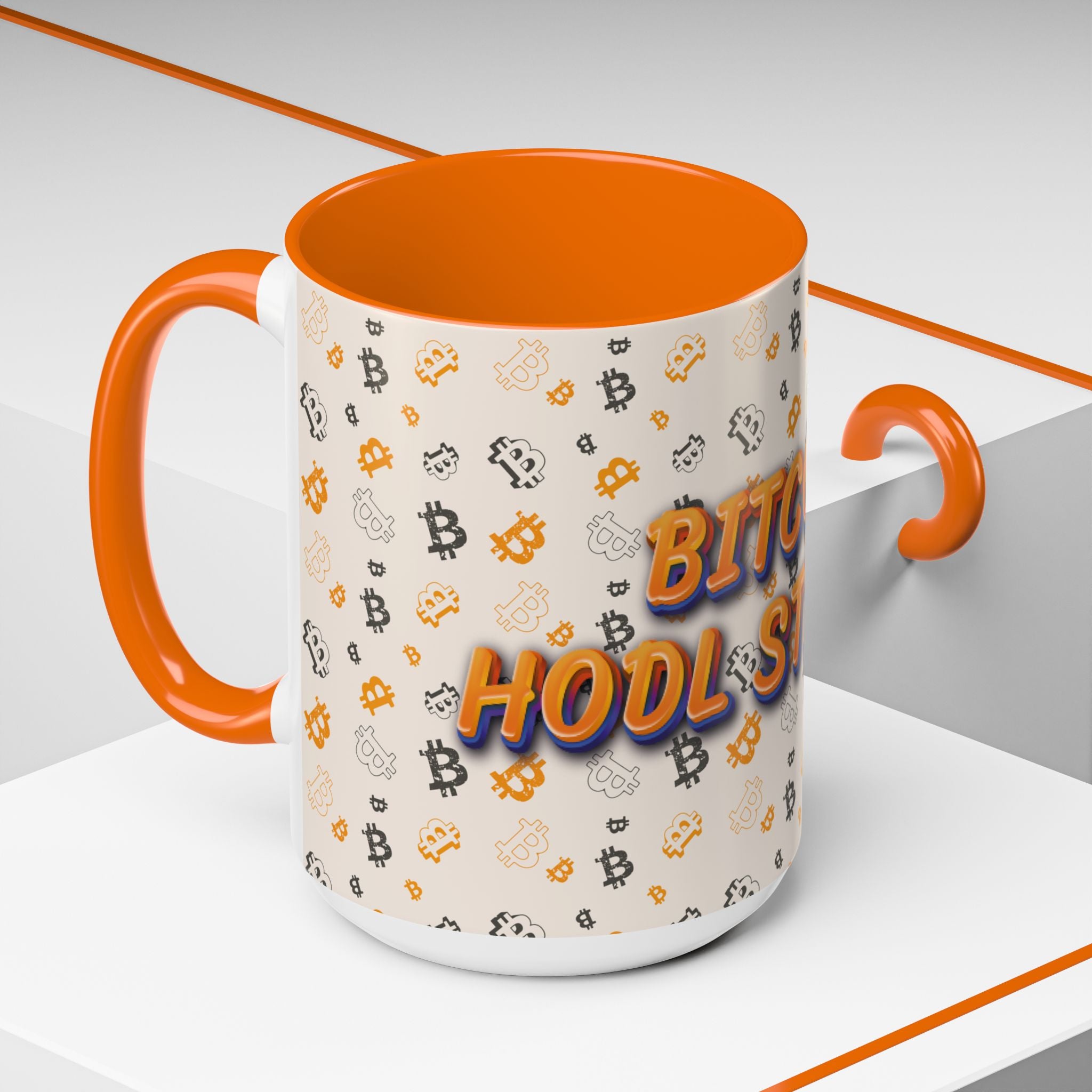 Bitcoin — HODL Strong Accent | Coffee Mug (11oz & 15oz) {{variant1}} | Bitcoin Apparel