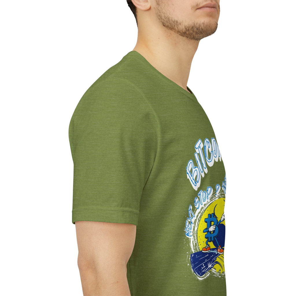 Bitcoin: Next Stop, The Moon | T-Shirt {{variant1}} | Bitcoin Apparel