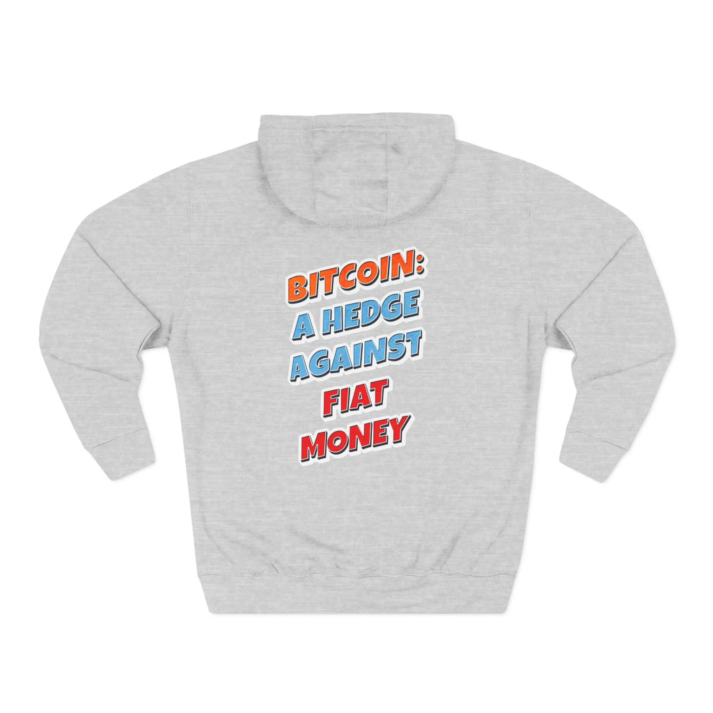Bitcoin: A Hedge Against Fiat Money | Unisex Hoodie {{variant1}} | Bitcoin Apparel