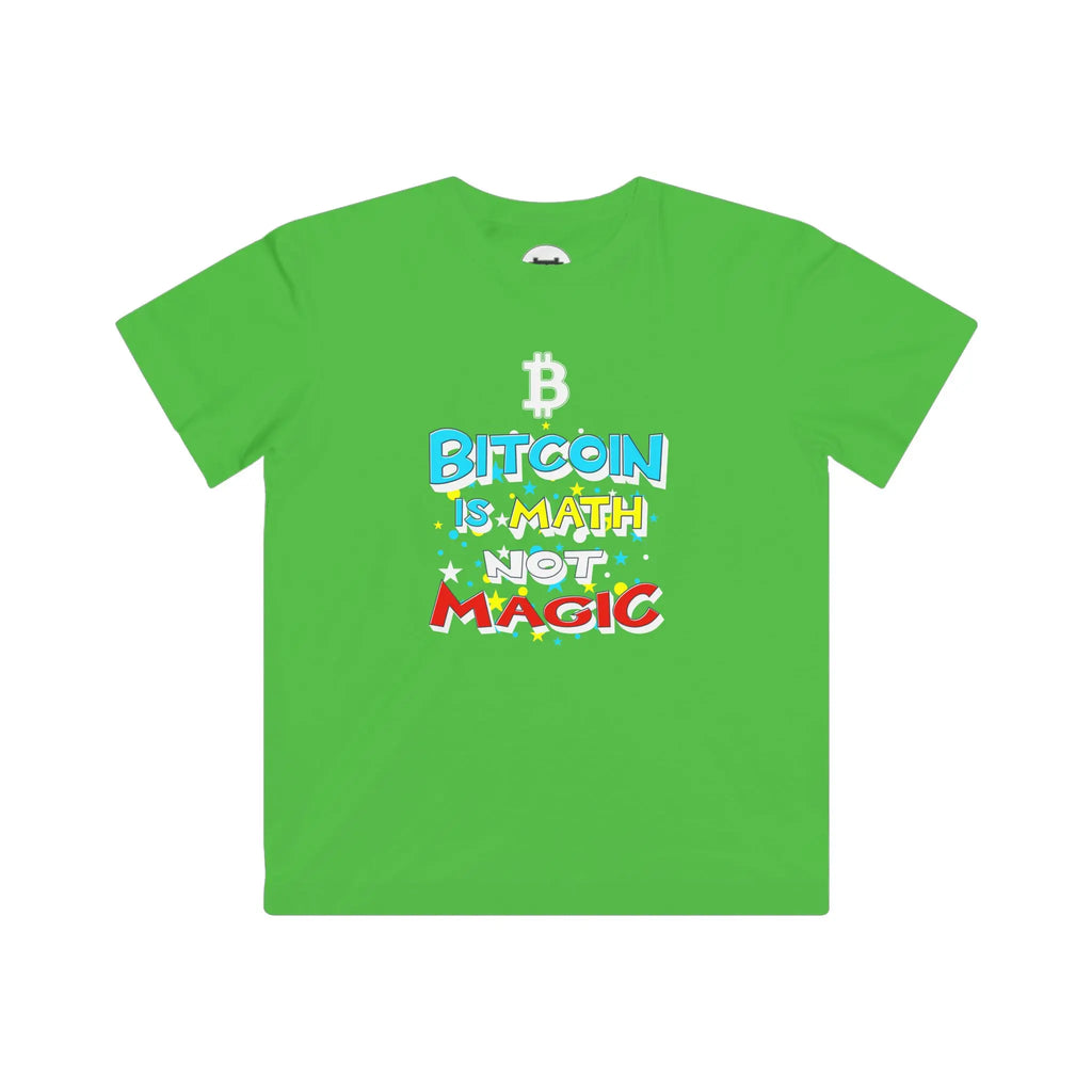 Bitcoin Is Math — Not Magic | Kids T‑Shirt {{variant1}} | Bitcoin Apparel
