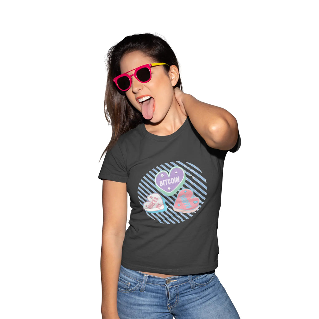 Bitcoin Makes Me Happy | Women's Tee {{variant1}} | Bitcoin Apparel