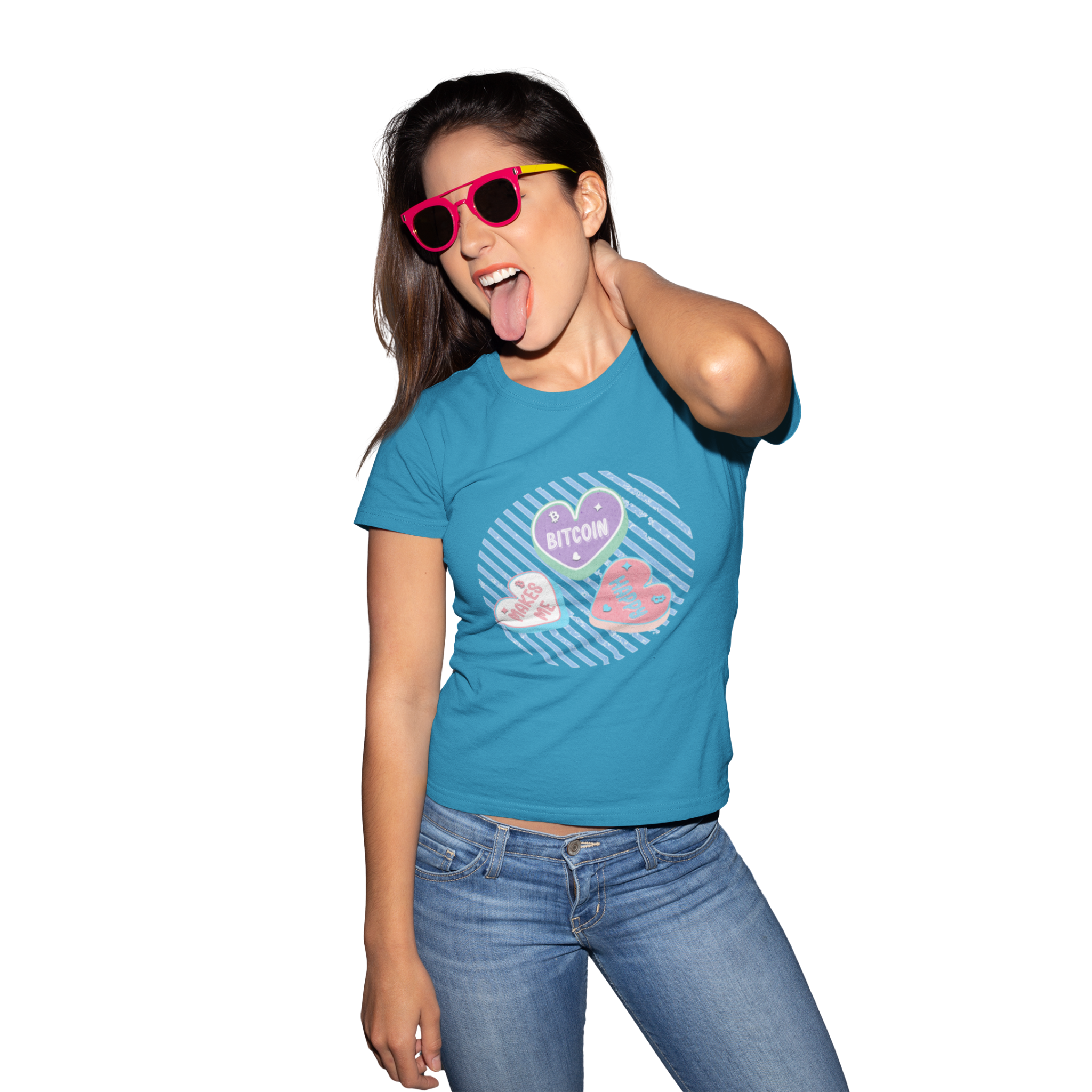 Bitcoin Makes Me Happy | Women's Tee