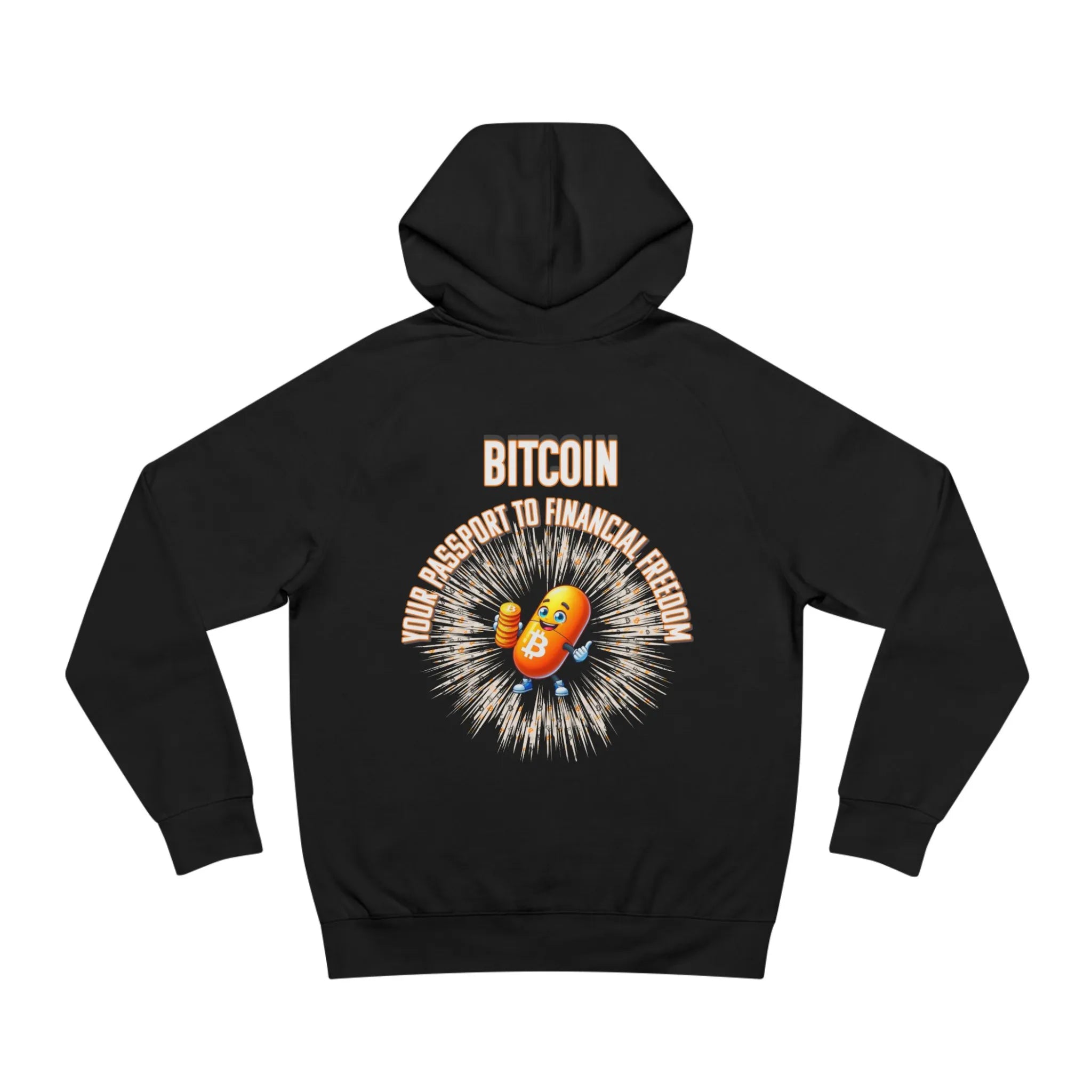 Bitcoin Your Passport to Financial Freedom | Unisex Hoodie {{variant1}} | Bitcoin Apparel