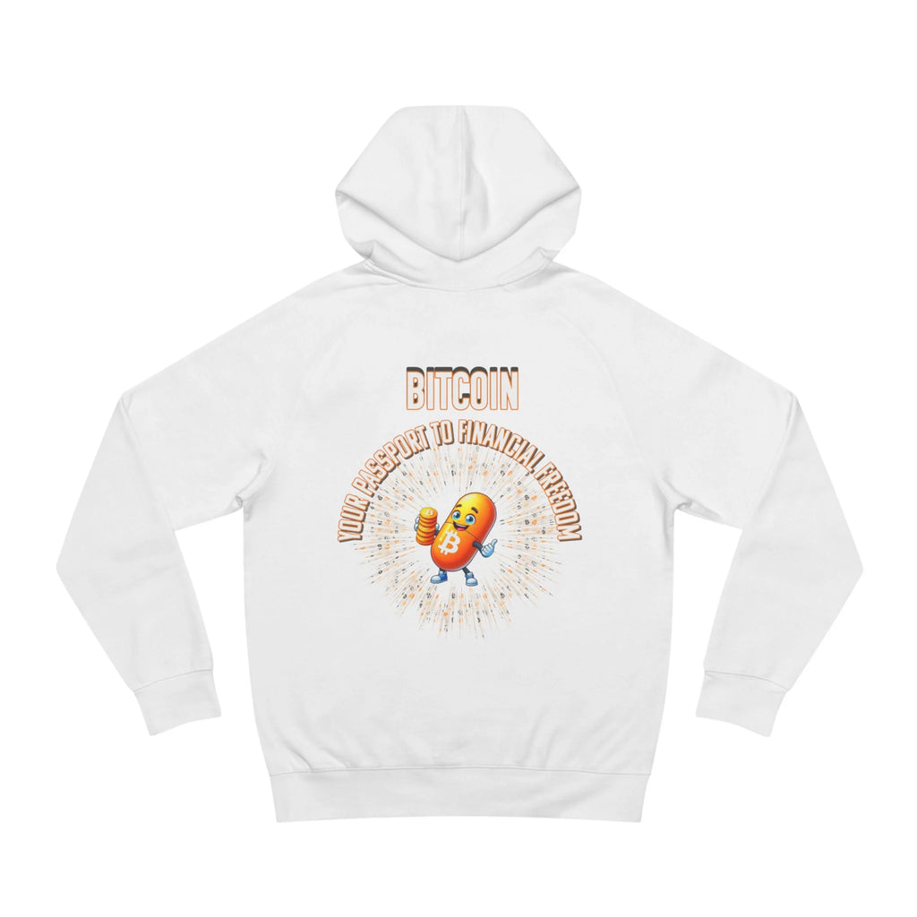 Bitcoin Your Passport to Financial Freedom | Unisex Hoodie {{variant1}} | Bitcoin Apparel
