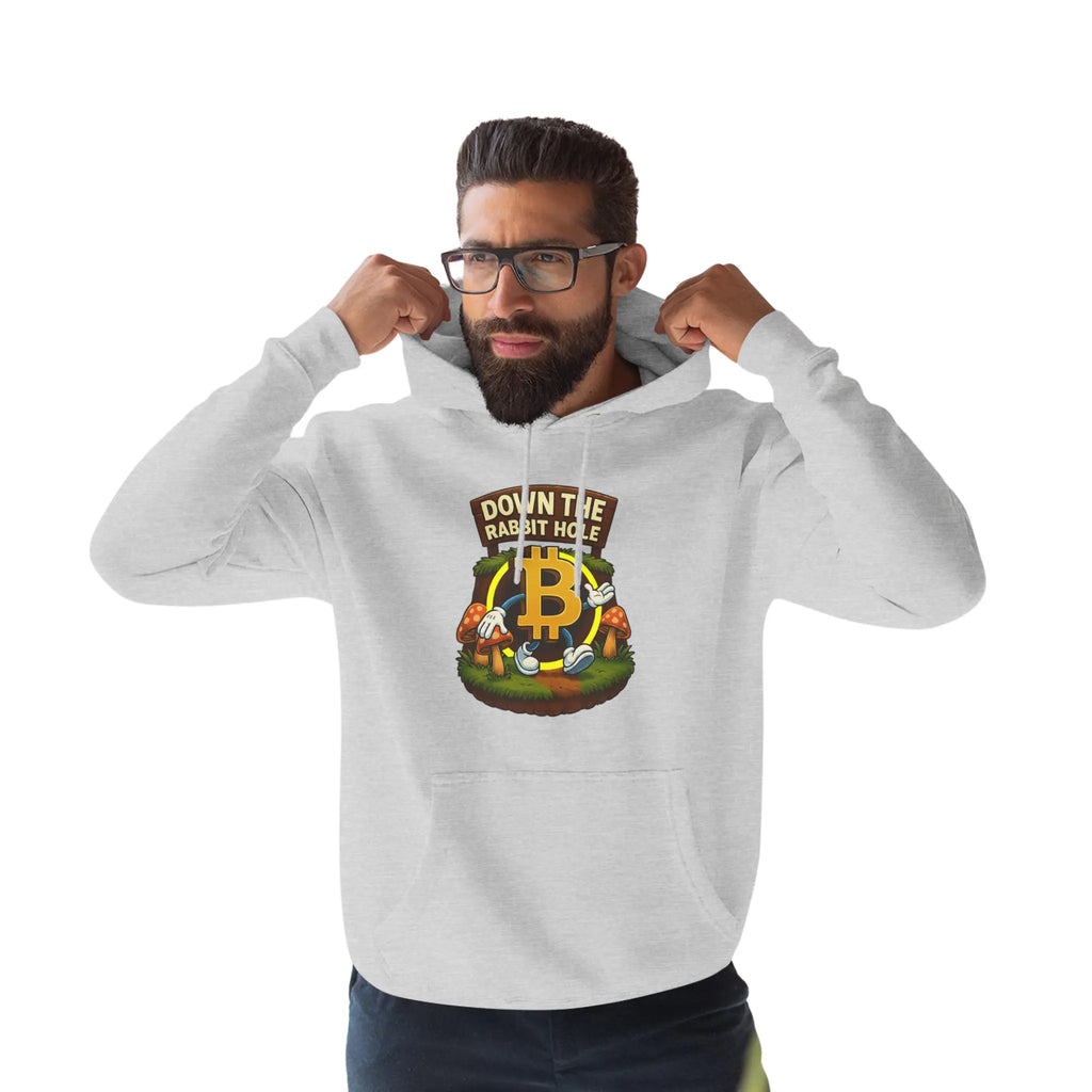 Down The Bitcoin Rabbit Hole | Unisex Hoodie {{variant1}} | Bitcoin Apparel