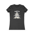 Empowered by Bitcoin Womens Tee - Dark Grey Heather - Bella Canvas 6004 Slim Fit Flat View - Modern Bitcoin Wear