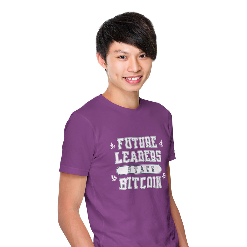 Future Leaders Stack Bitcoin | Youth T-Shirt {{variant1}} | Bitcoin Apparel