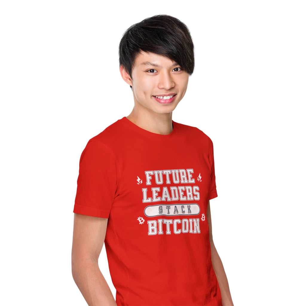 Future Leaders Stack Bitcoin | Youth T-Shirt {{variant1}} | Bitcoin Apparel