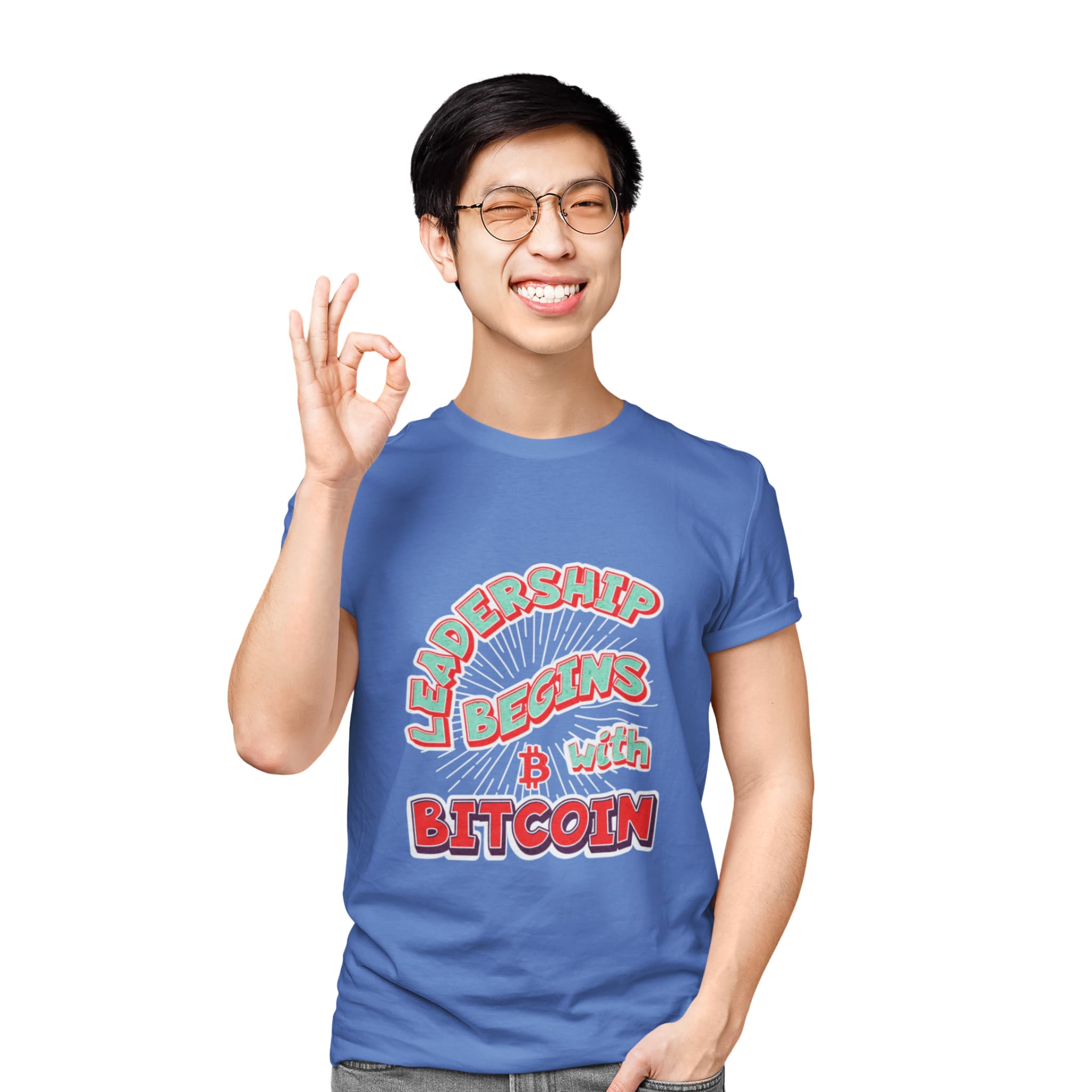 Leadership Begins With Bitcoin | Youth T-Shirt