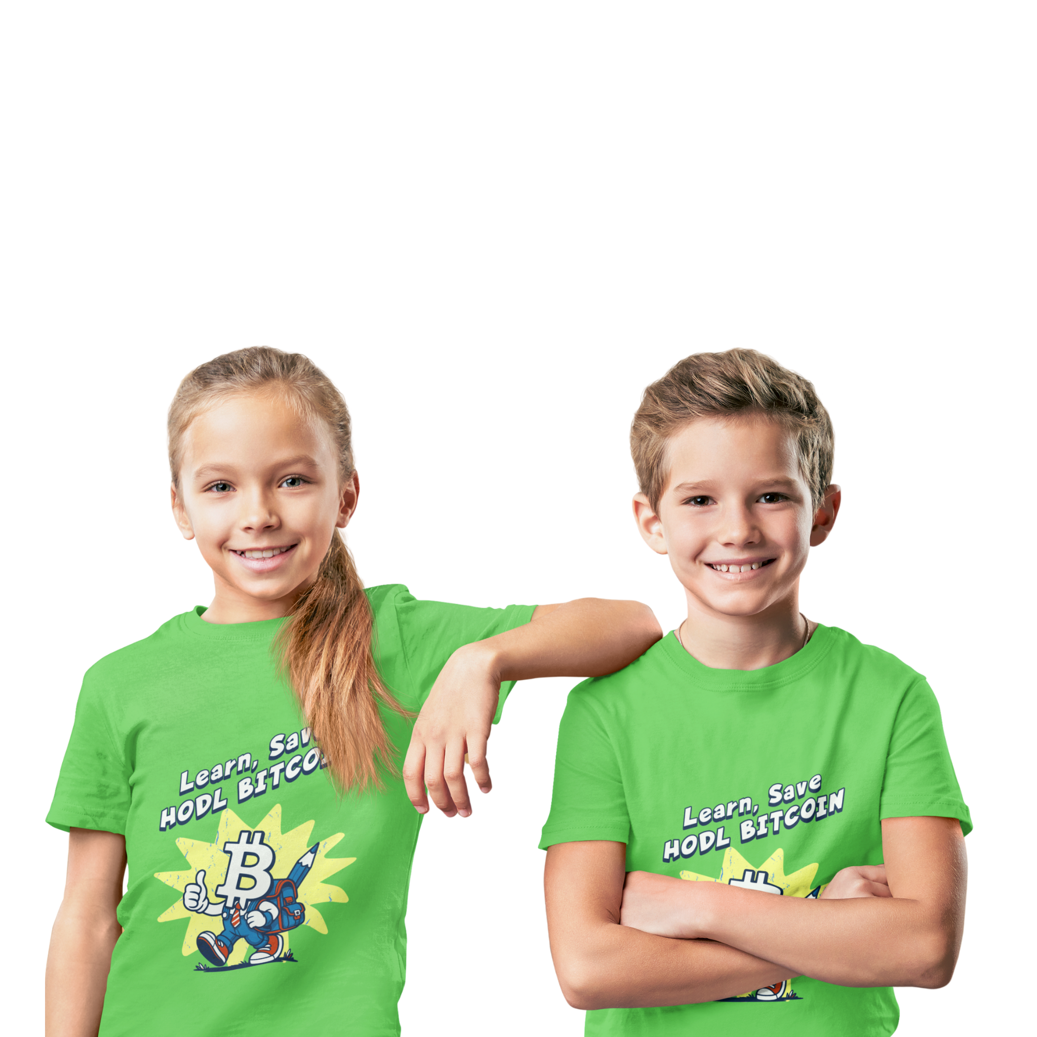 Learn, Save, Hodl Bitcoin | Kids T-Shirt