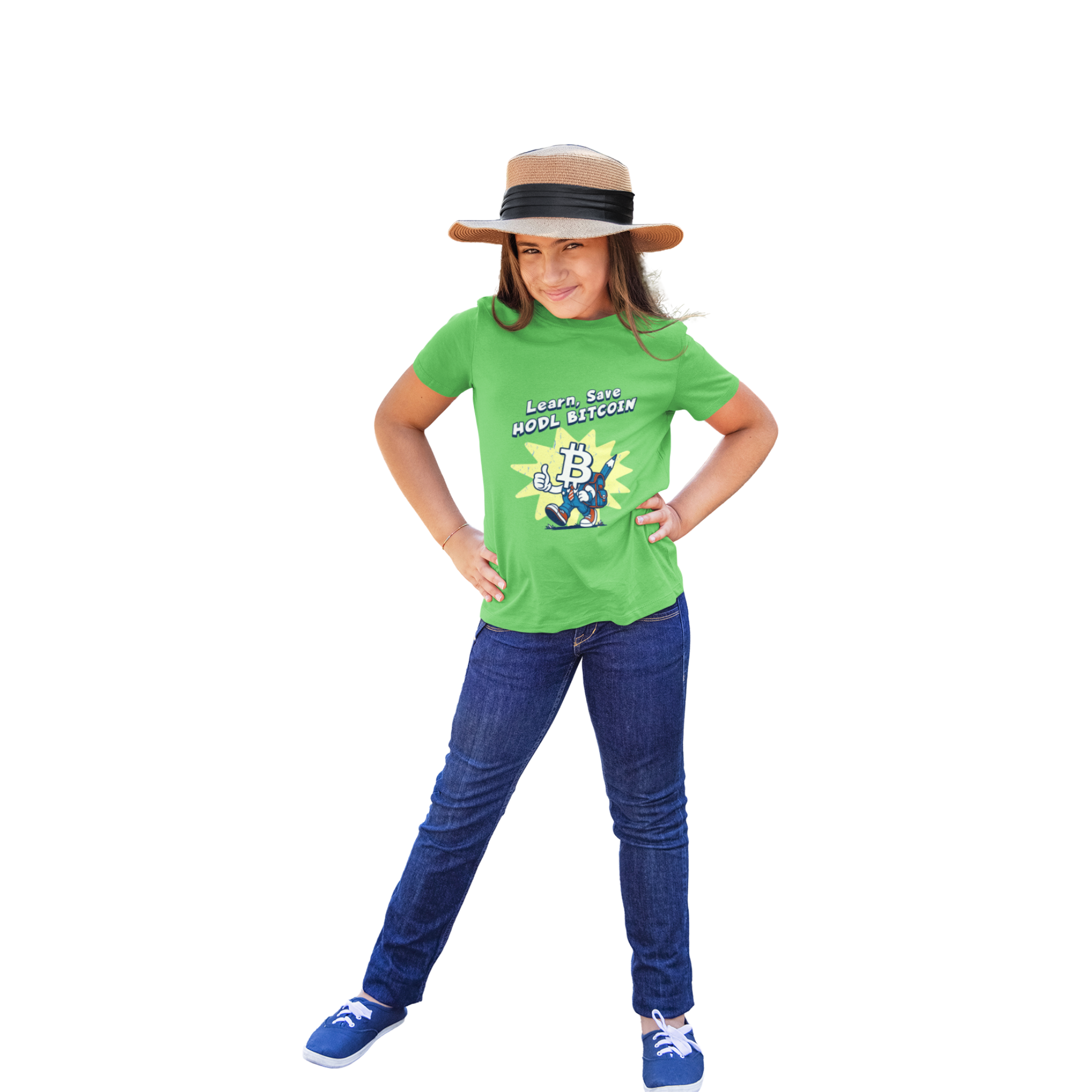 Learn, Save, Hodl Bitcoin | Kids T-Shirt