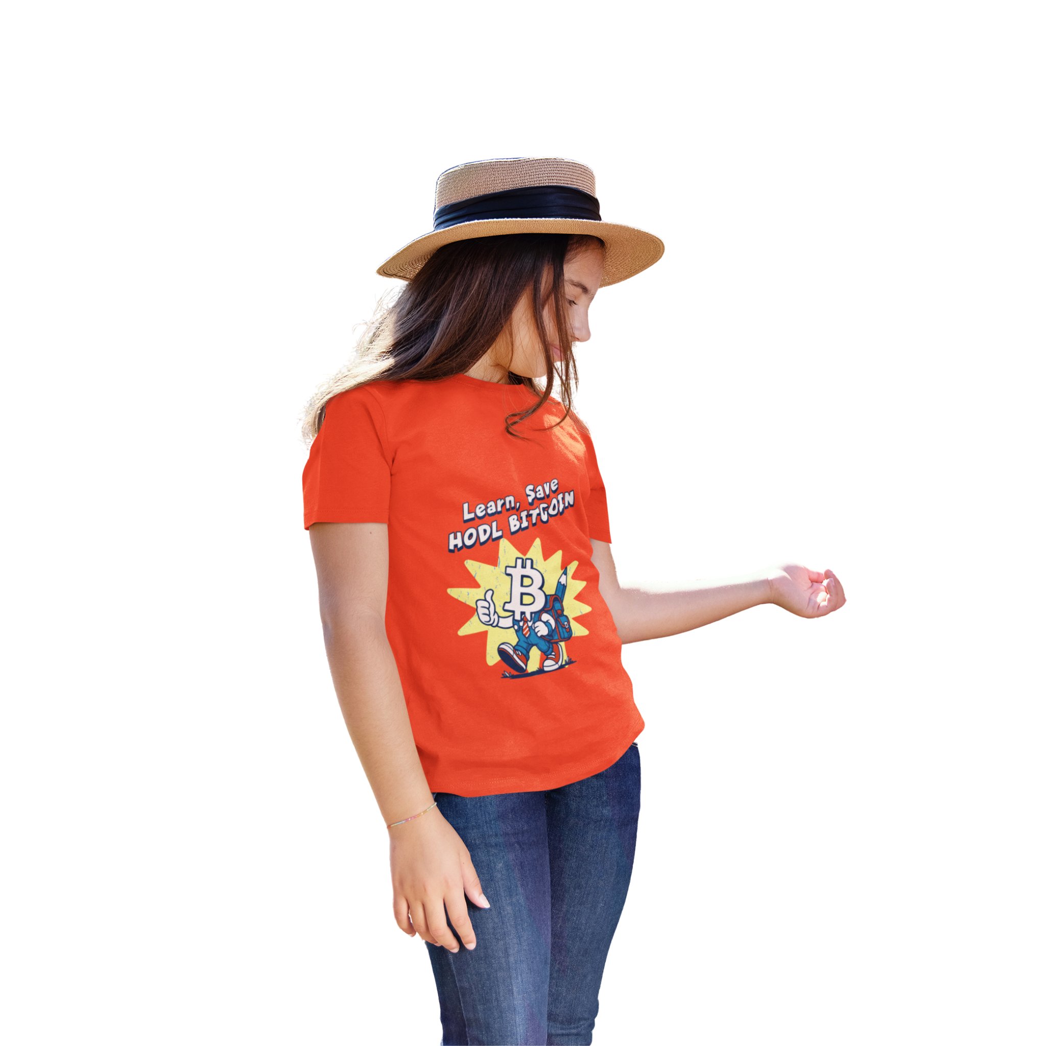 Learn, Save, Hodl Bitcoin | Kids T-Shirt
