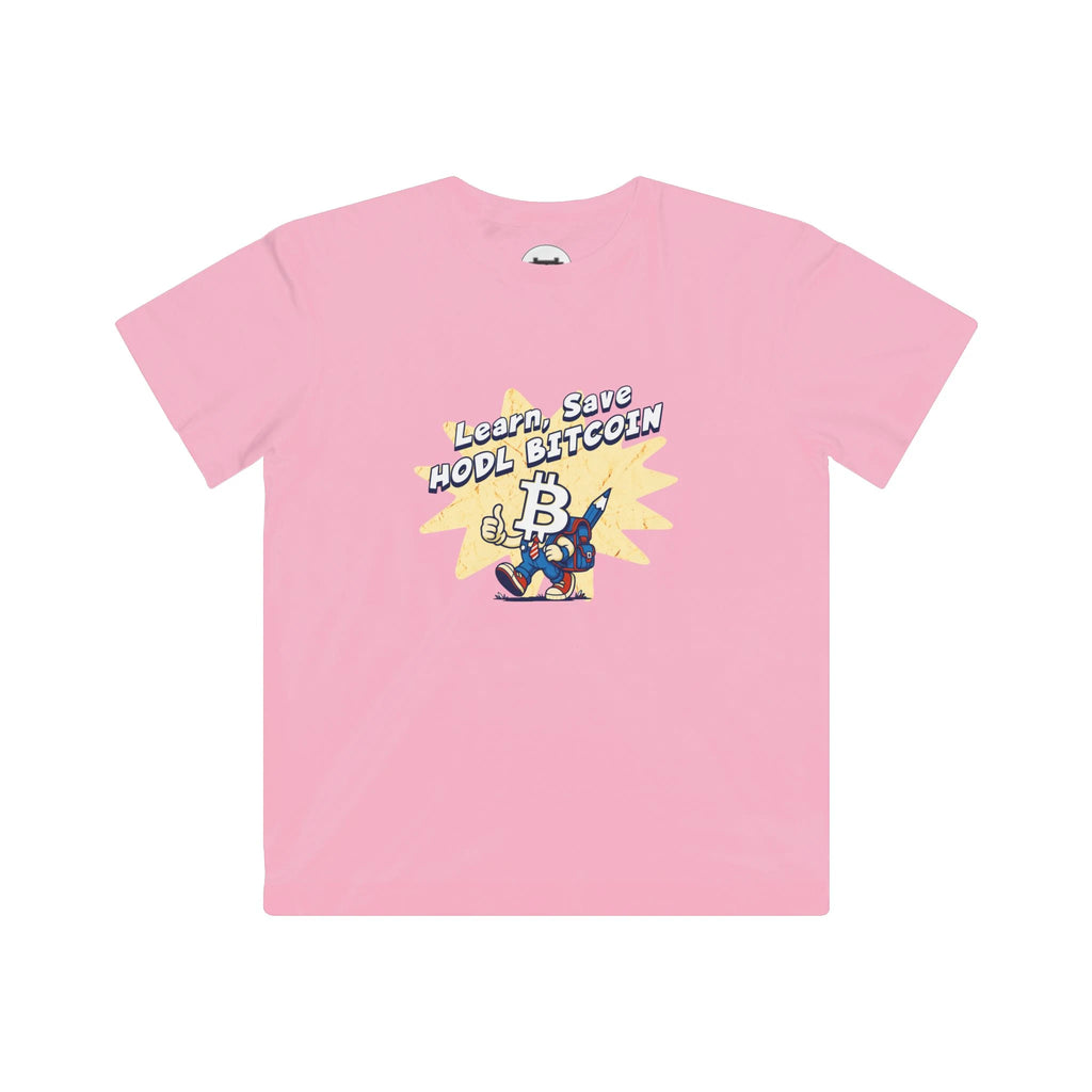 Learn, Save, Hodl Bitcoin | Kids T-Shirt
