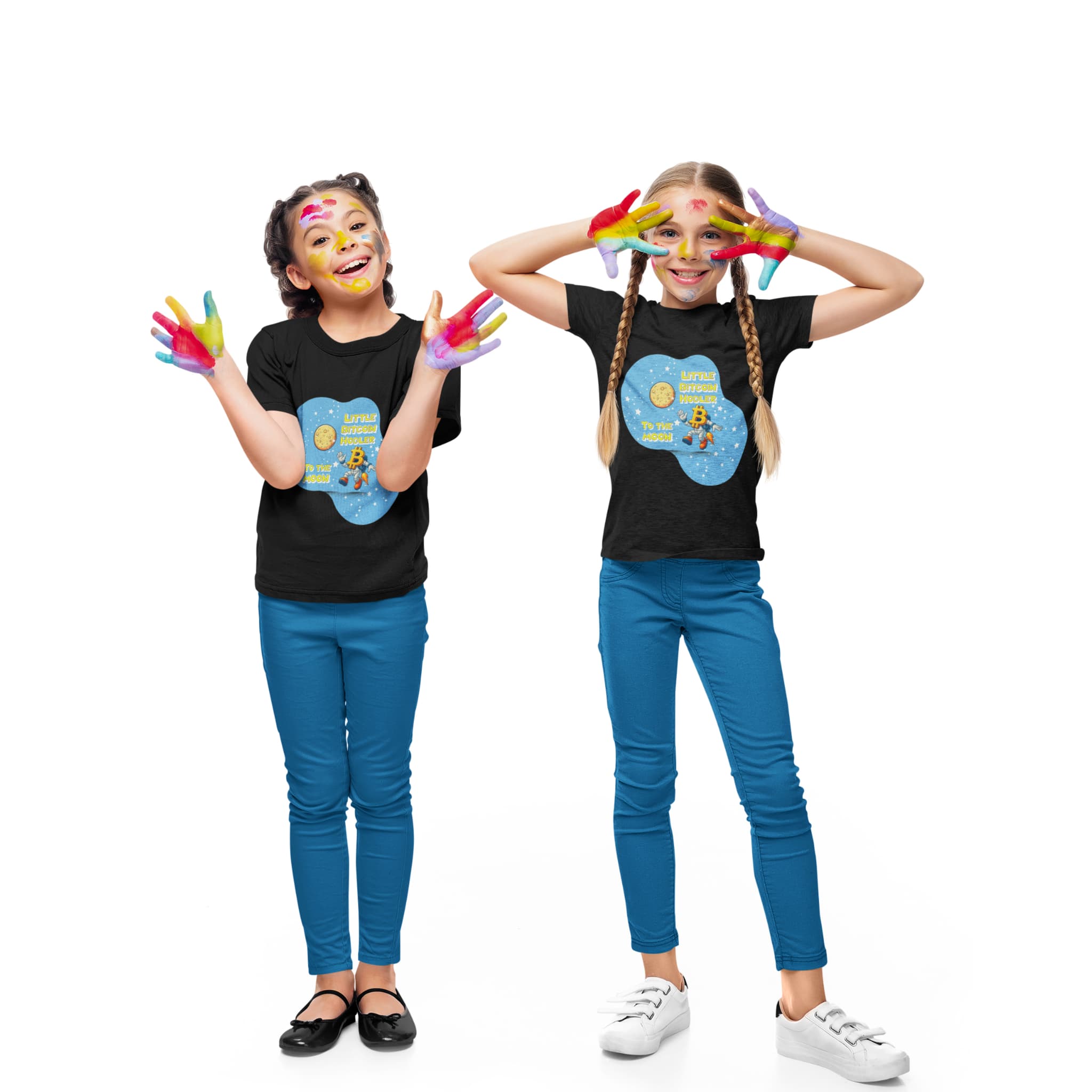 Little Bitcoin Hodler — To The Moon | Kids T-Shirt