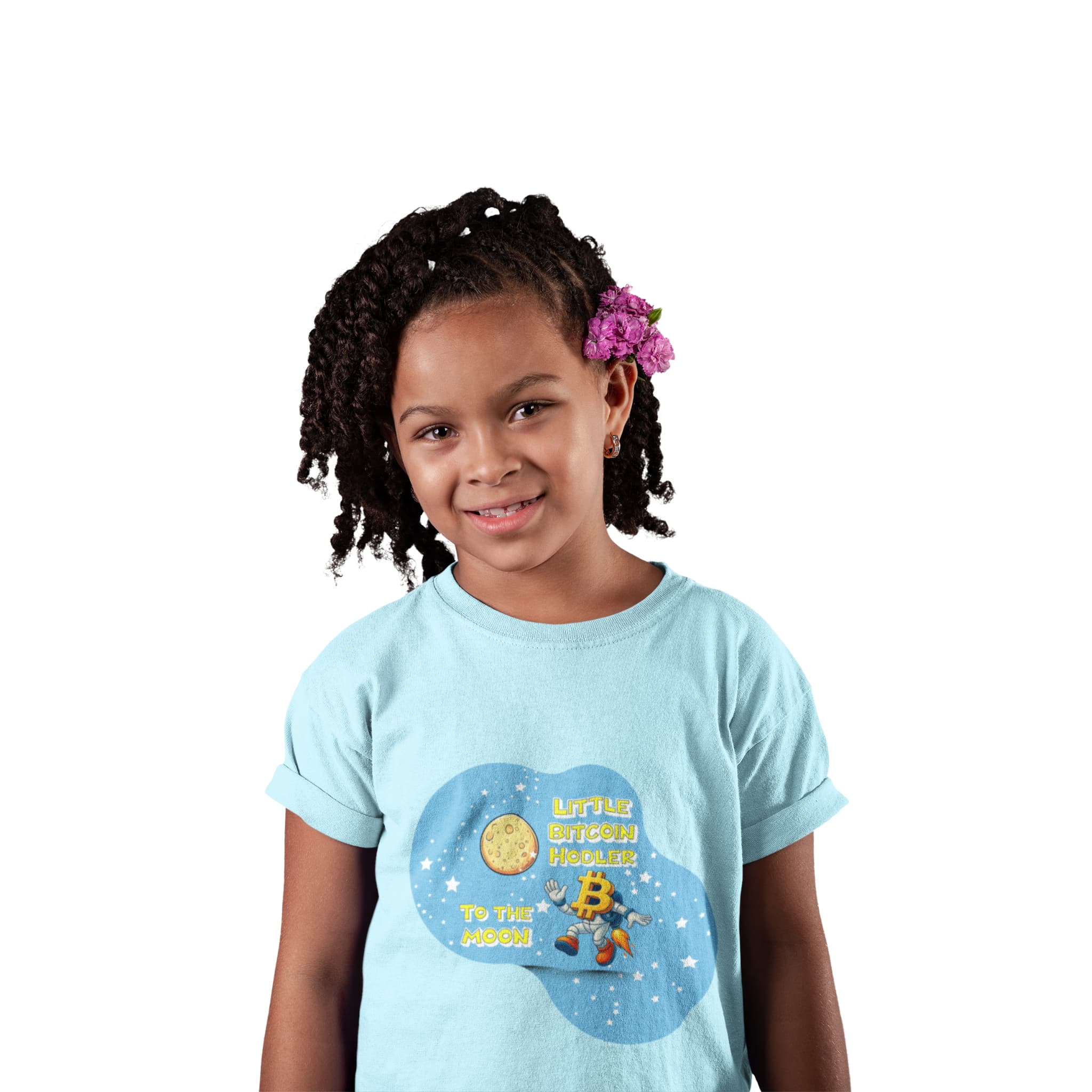 Little Bitcoin Hodler — To The Moon | Kids T-Shirt {{variant1}} | Bitcoin Apparel