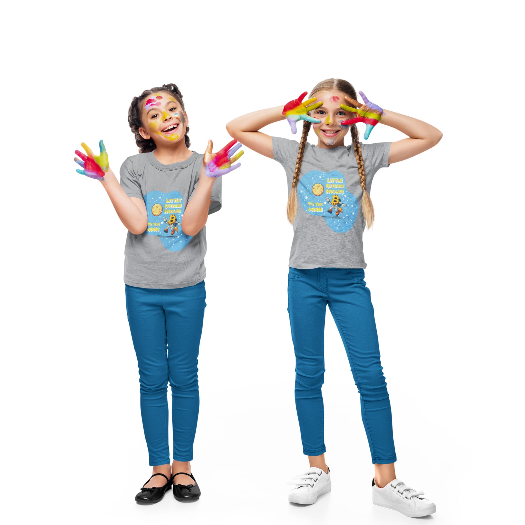 Little Bitcoin Hodler — To The Moon | Kids T-Shirt