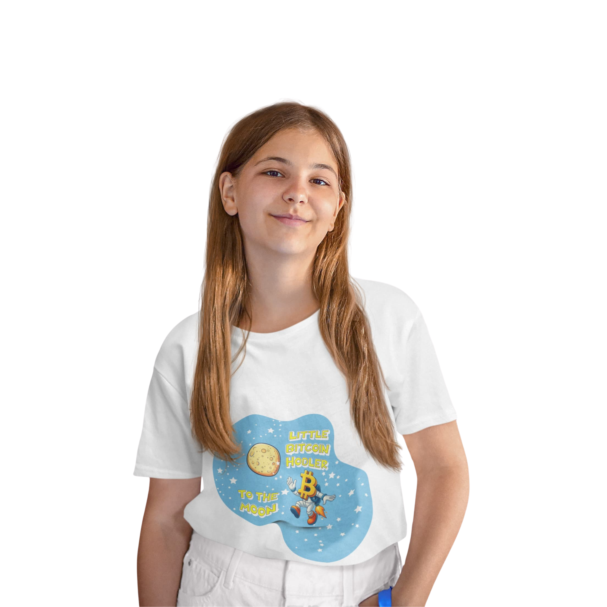 Little Bitcoin Hodler — To The Moon | Kids T-Shirt