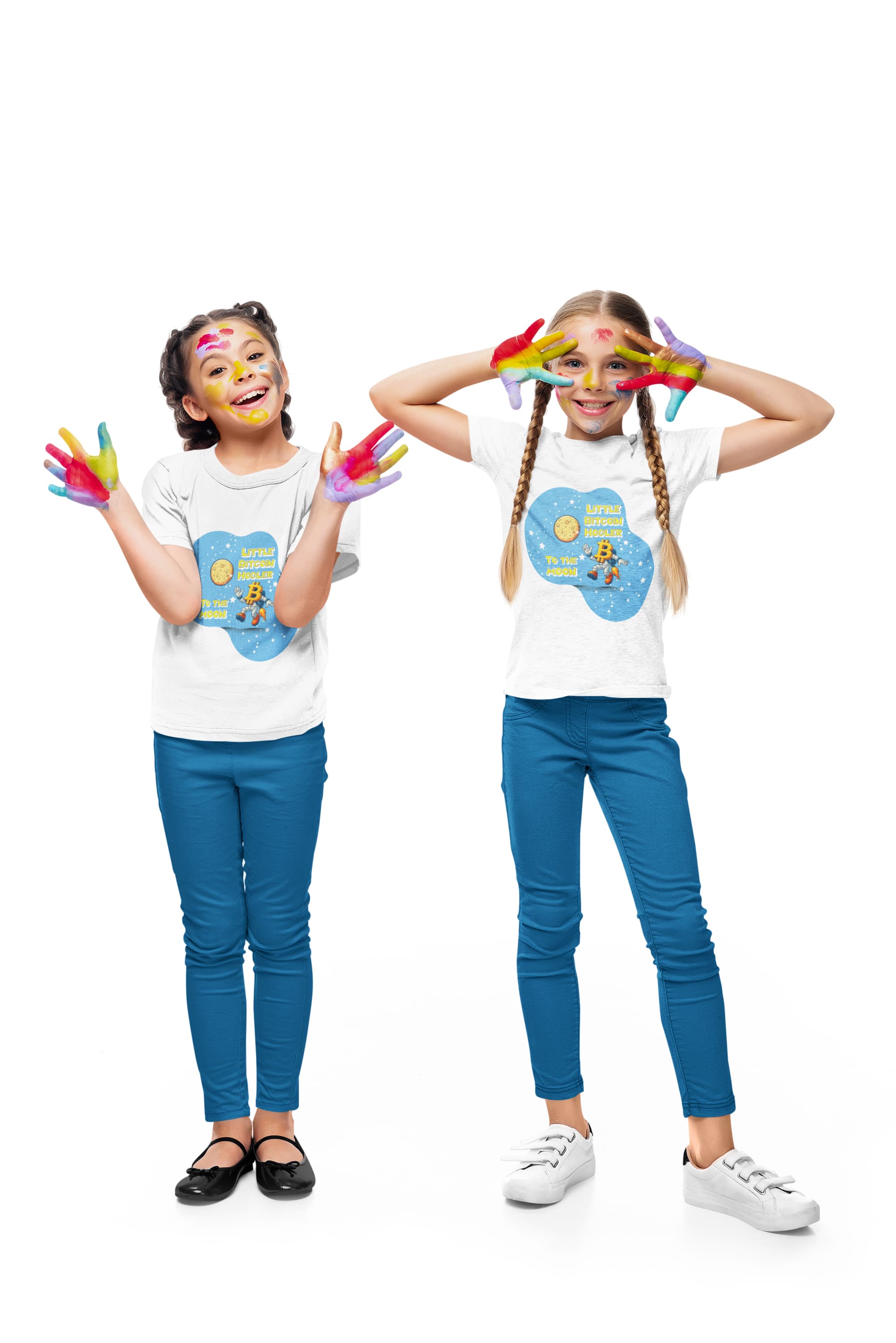 Little Bitcoin Hodler — To The Moon | Kids T-Shirt