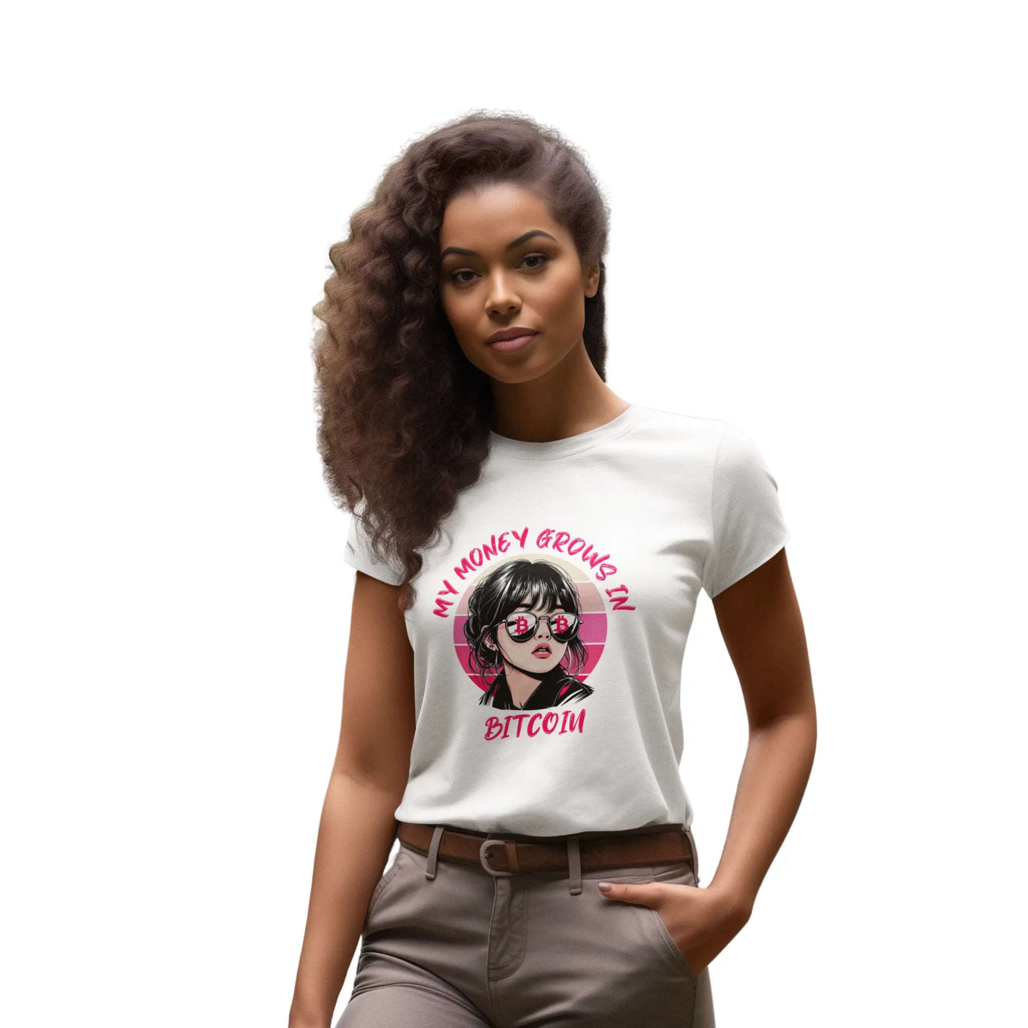 My Money Grows In Bitcoin | Women's Tee {{variant1}} | Bitcoin Apparel
