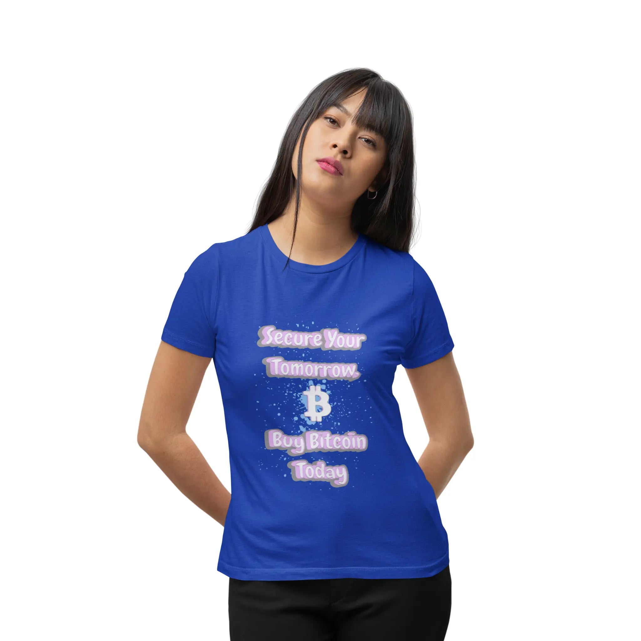 Secure Your Tomorrow — Buy Bitcoin Today | Women's Tee {{variant1}} | Bitcoin Apparel