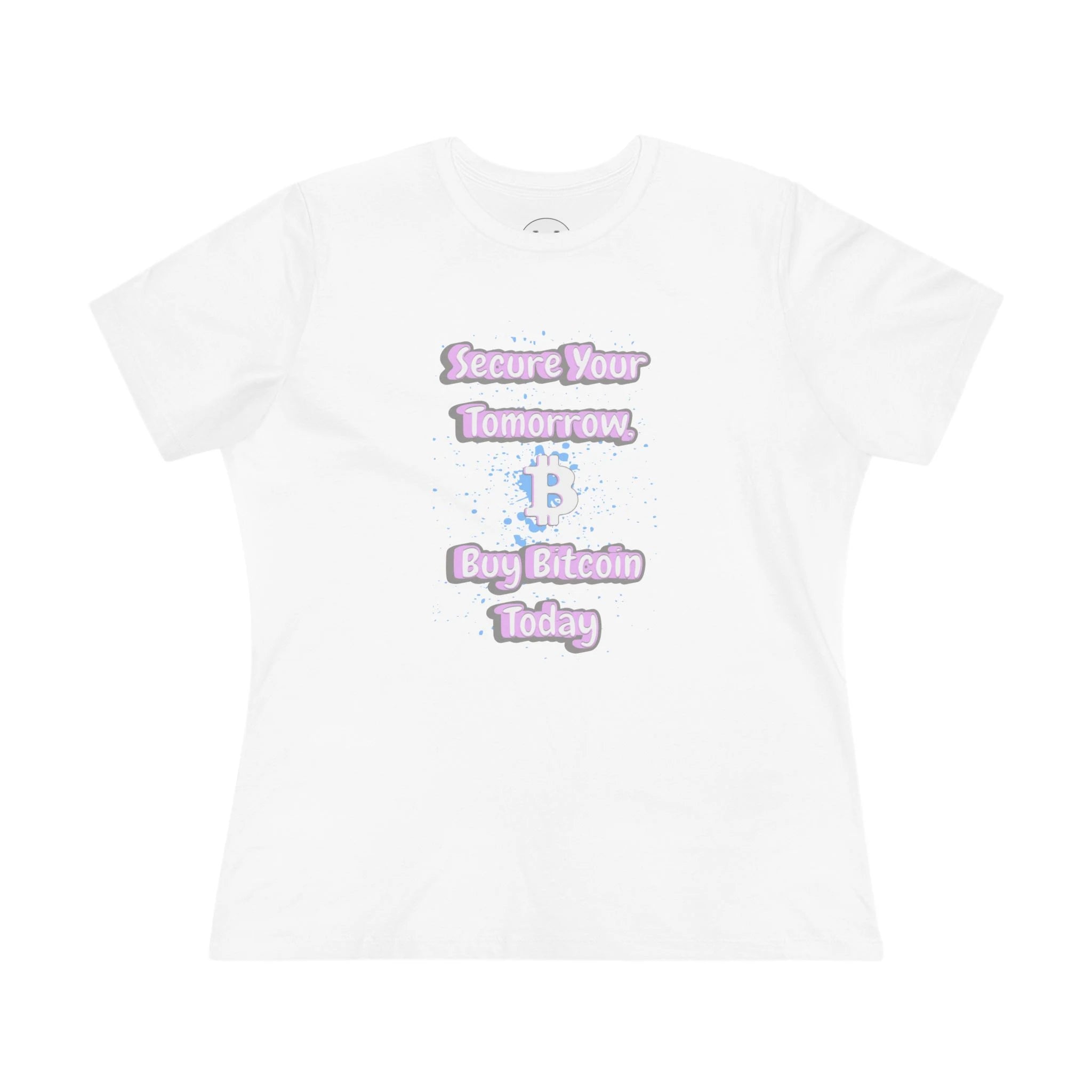 Secure Your Tomorrow — Buy Bitcoin Today | Women's Tee {{variant1}} | Bitcoin Apparel