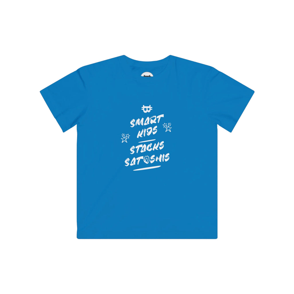Smart Kids Stack Satoshis | Kids T-Shirt {{variant1}} | Bitcoin Apparel