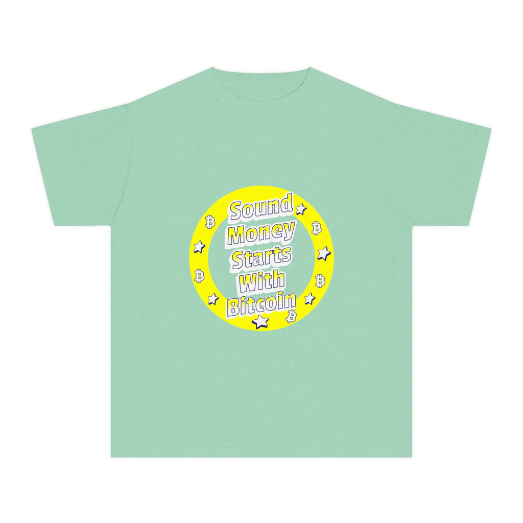 Sound Money Starts With Bitcoin | Kids T-Shirt {{variant1}} | Bitcoin Apparel