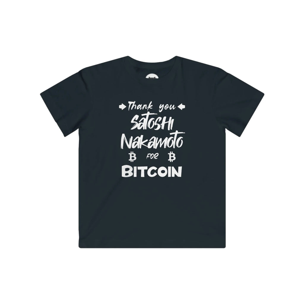 Thank You Satoshi Nakamoto For Bitcoin | Kids T-Shirt {{variant1}} | Bitcoin Apparel