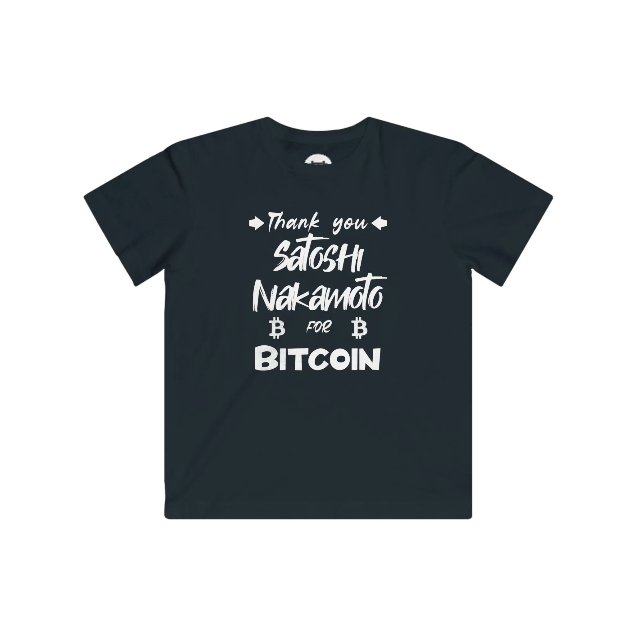 Thank You Satoshi Nakamoto For Bitcoin | Kids T-Shirt {{variant1}} | Bitcoin Apparel