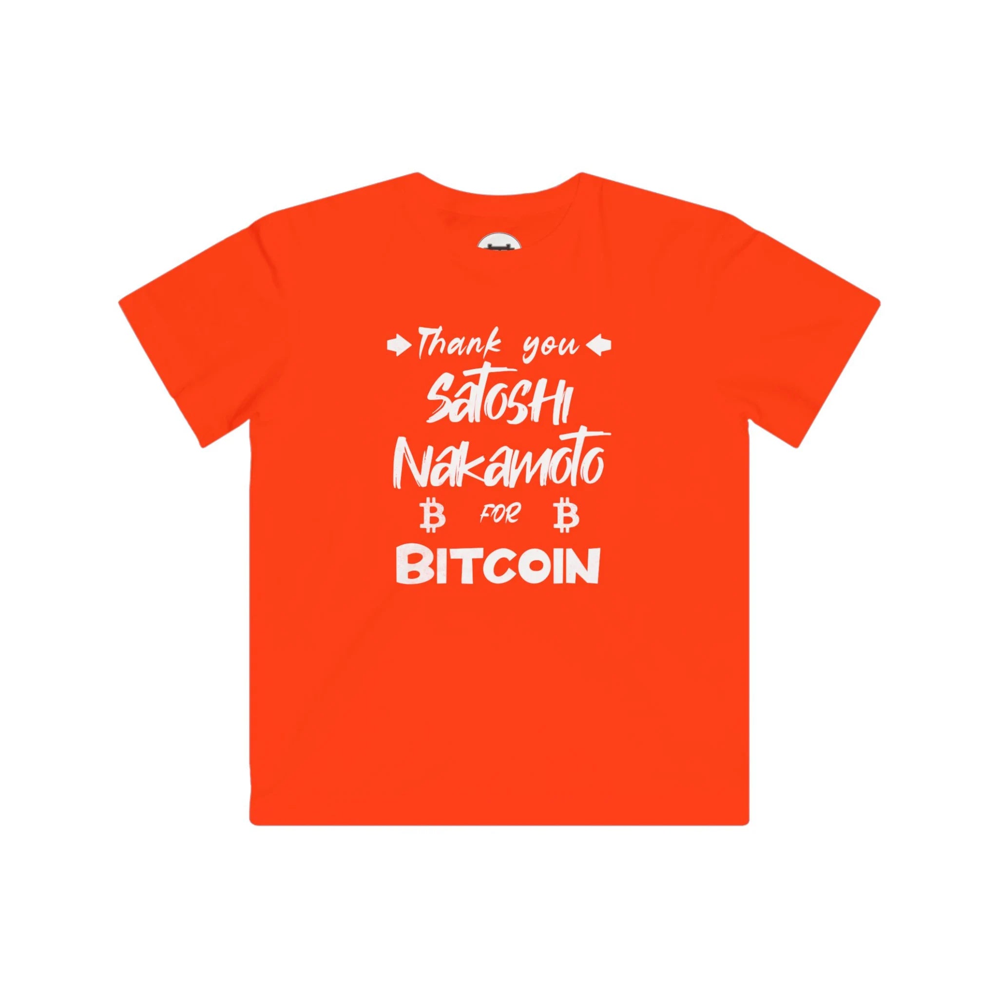 Thank You Satoshi Nakamoto For Bitcoin | Kids T-Shirt {{variant1}} | Bitcoin Apparel